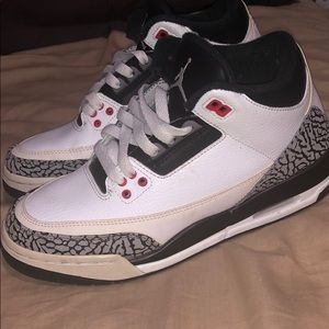 Michael Jordan 3 Sneakers sz 6 infrared cement 23